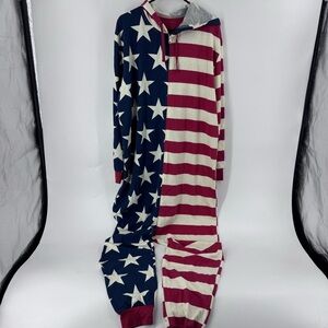 Under Disguise Red and Blue Cozy Patriotic Onesie‎